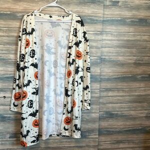 Cardigan XL with open front Halloween theme